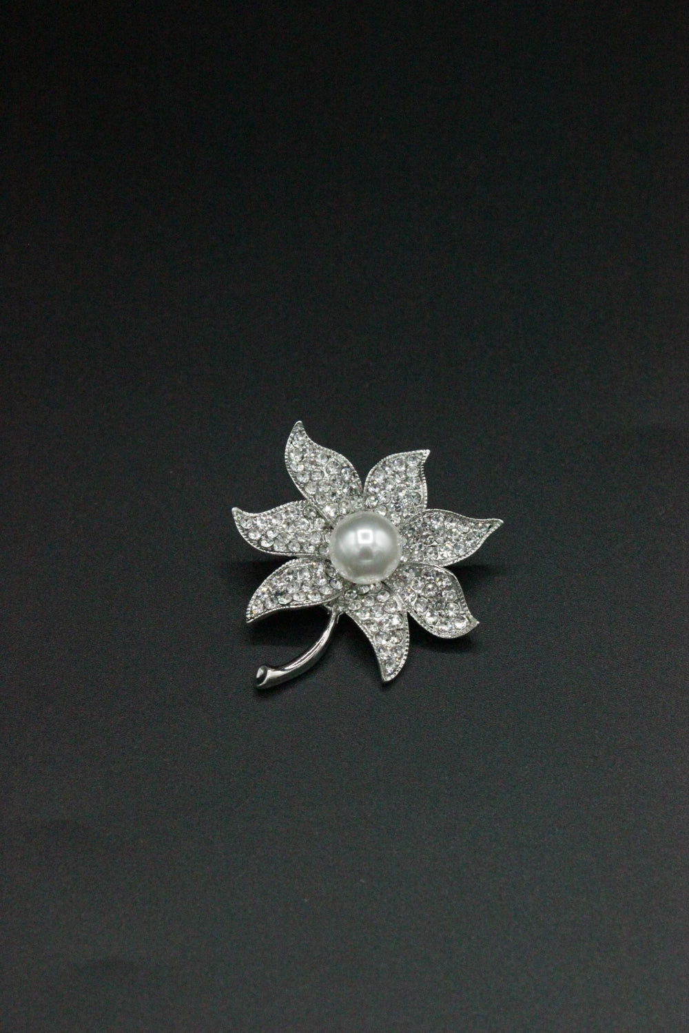 Brosa Cu Pietre Si Perle, 40mm
