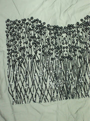 Bust Broderie Pe Tull Cu Margele Si Paiete, Negru,55x40cm