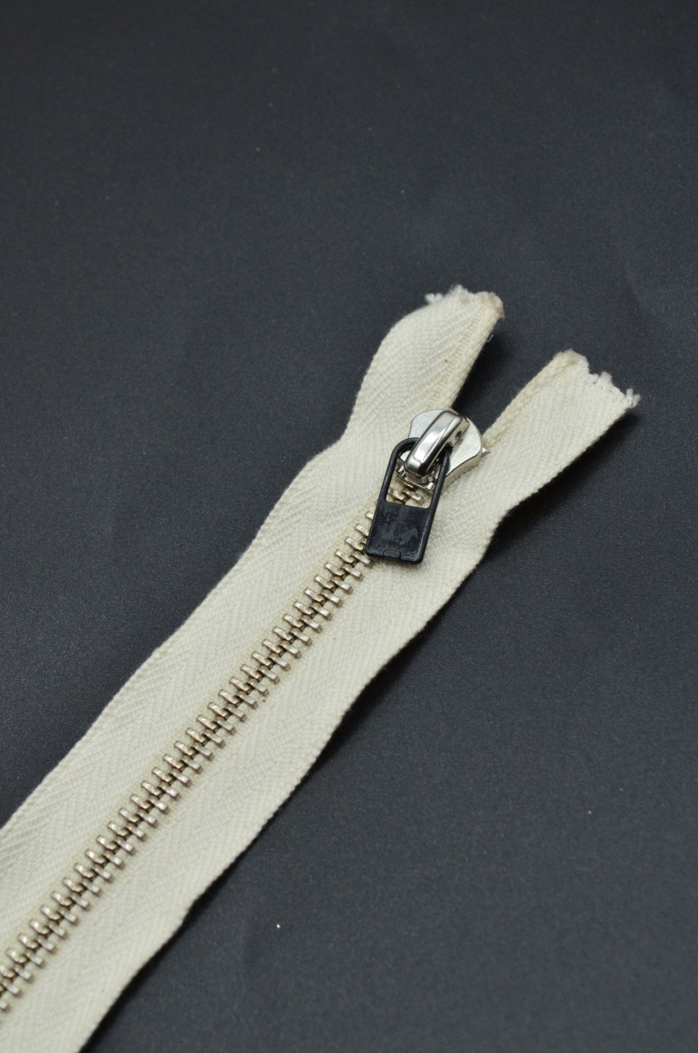 Fermoar Metalic Fix, 5mm, 18cm, crem