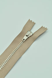 Fermoar Metalic 12.50cm, Bej