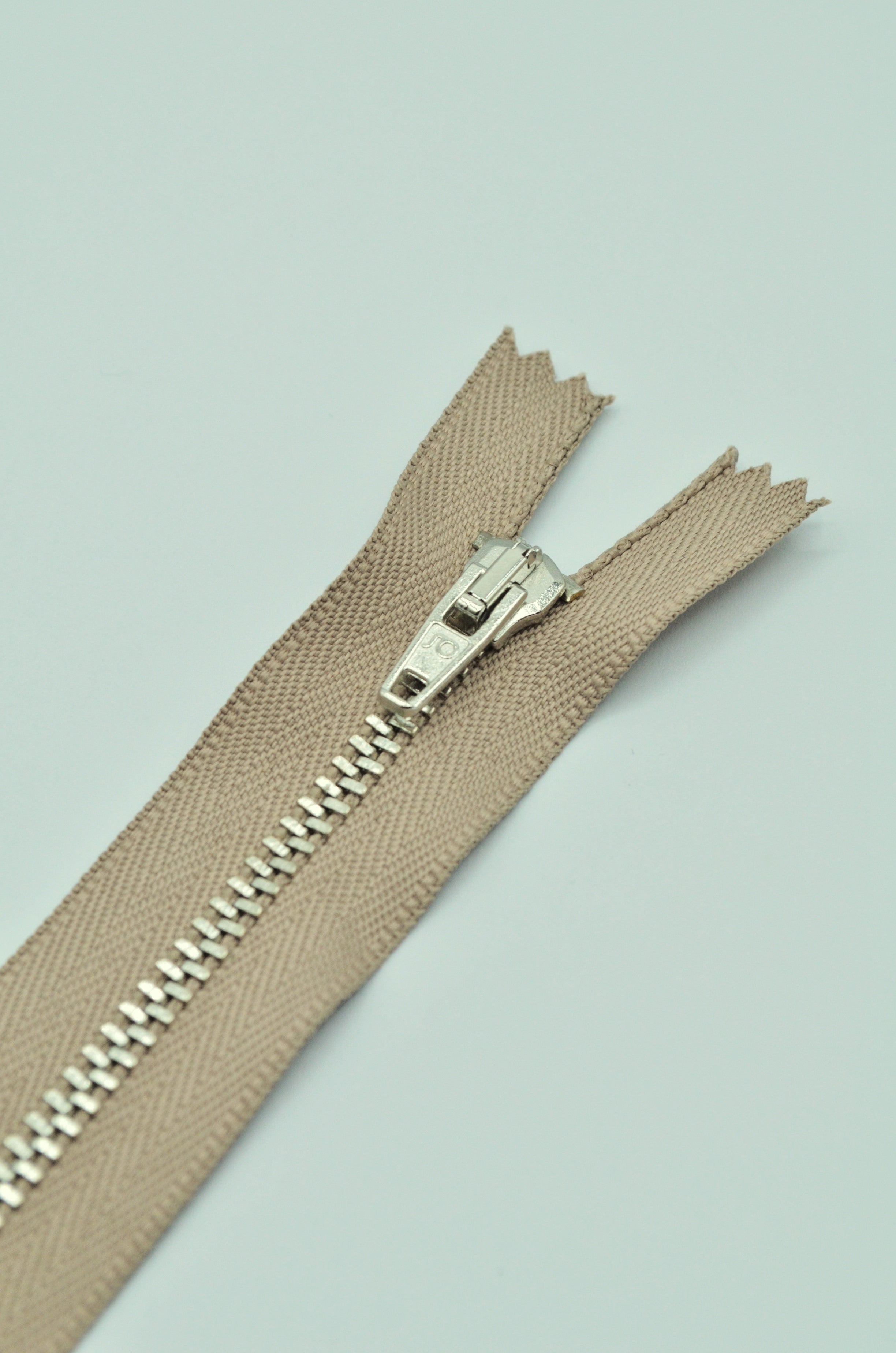 Fermoar Metalic 12.50cm, Bej
