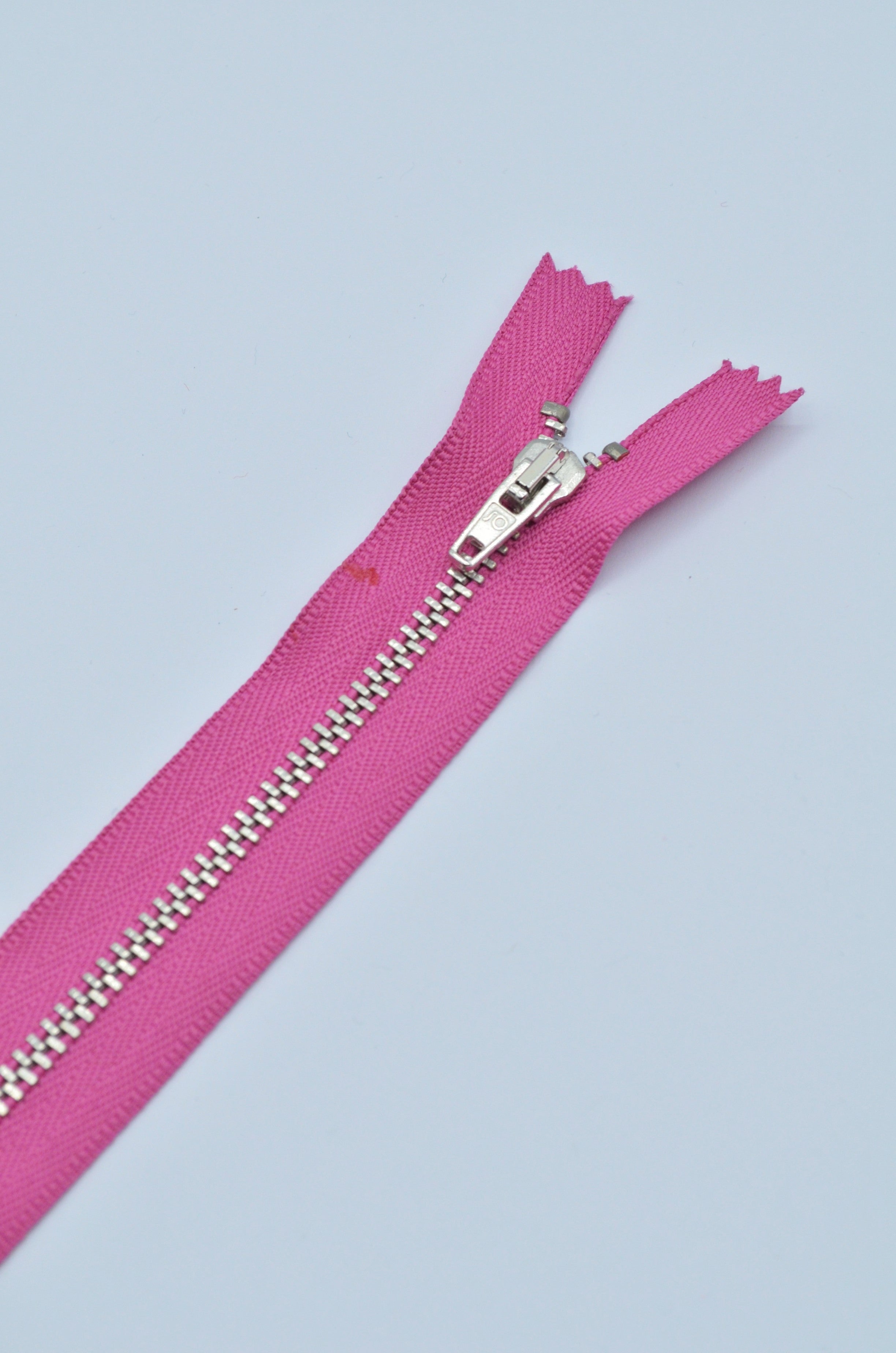 Fermoar Metalic Fix 5mm, 15cm, Roz