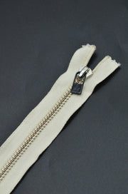 Fermoar Metalic Fix, 5mm, 18cm, crem