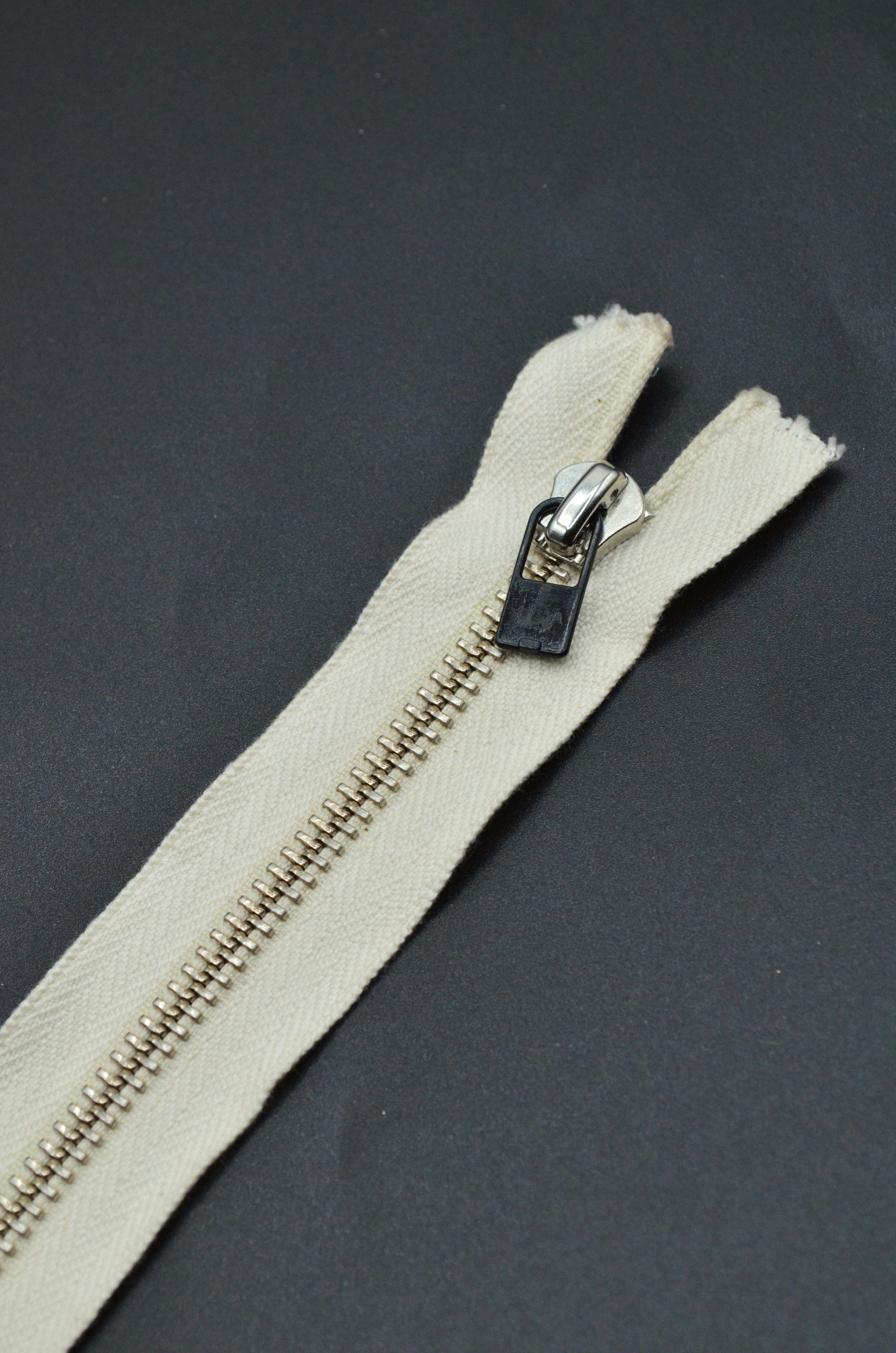 Fermoar Metalic Fix, 5mm, 18cm, crem