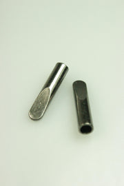 Capete Snur 4mm, Metal, Argintiu Inchis, (2Buc)