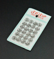 Capse Metalice 8mm, 24buc, Argintiu