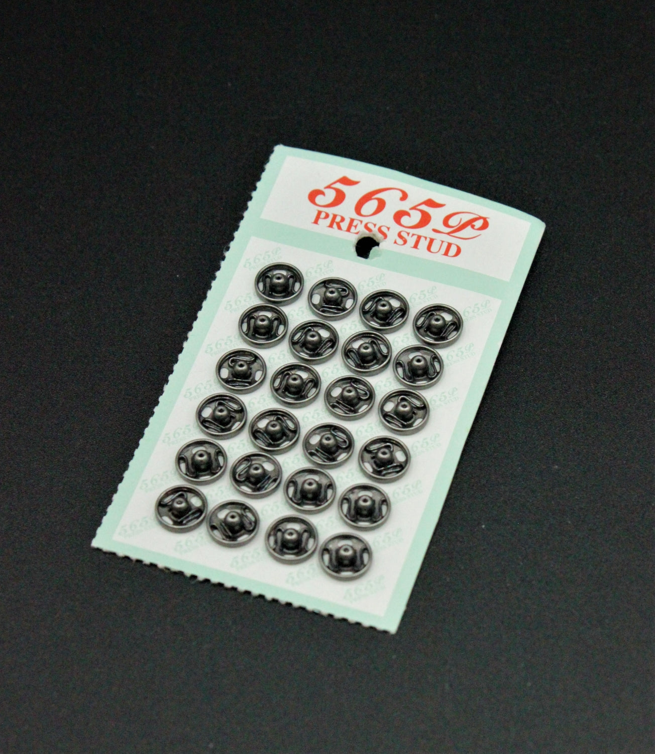Capse Metalice 8mm, 24buc, Argintiu Inchis