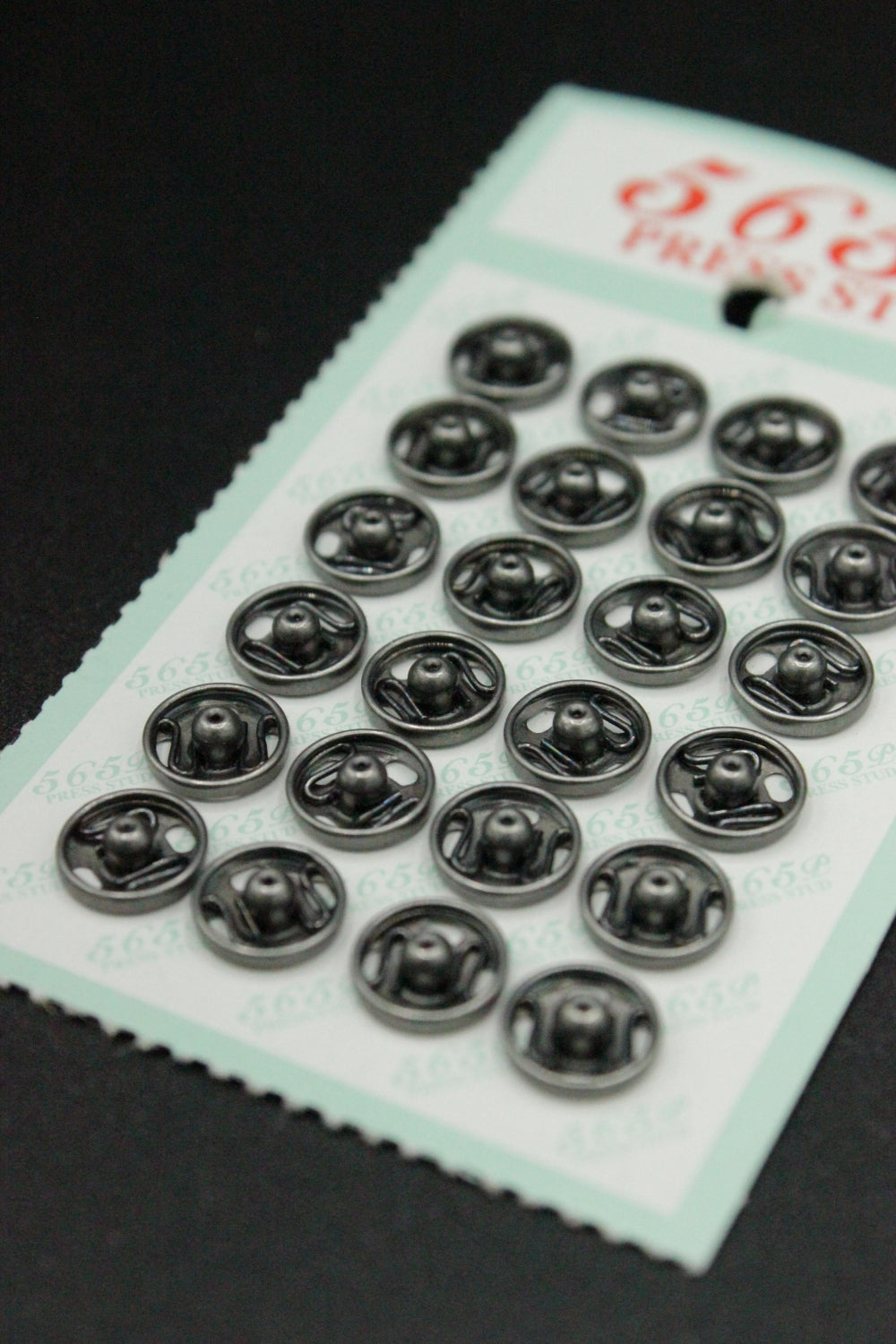 Capse Metalice 8mm, 24buc, Argintiu Inchis