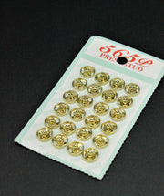Capse Metalice 8mm, 24buc, Auriu