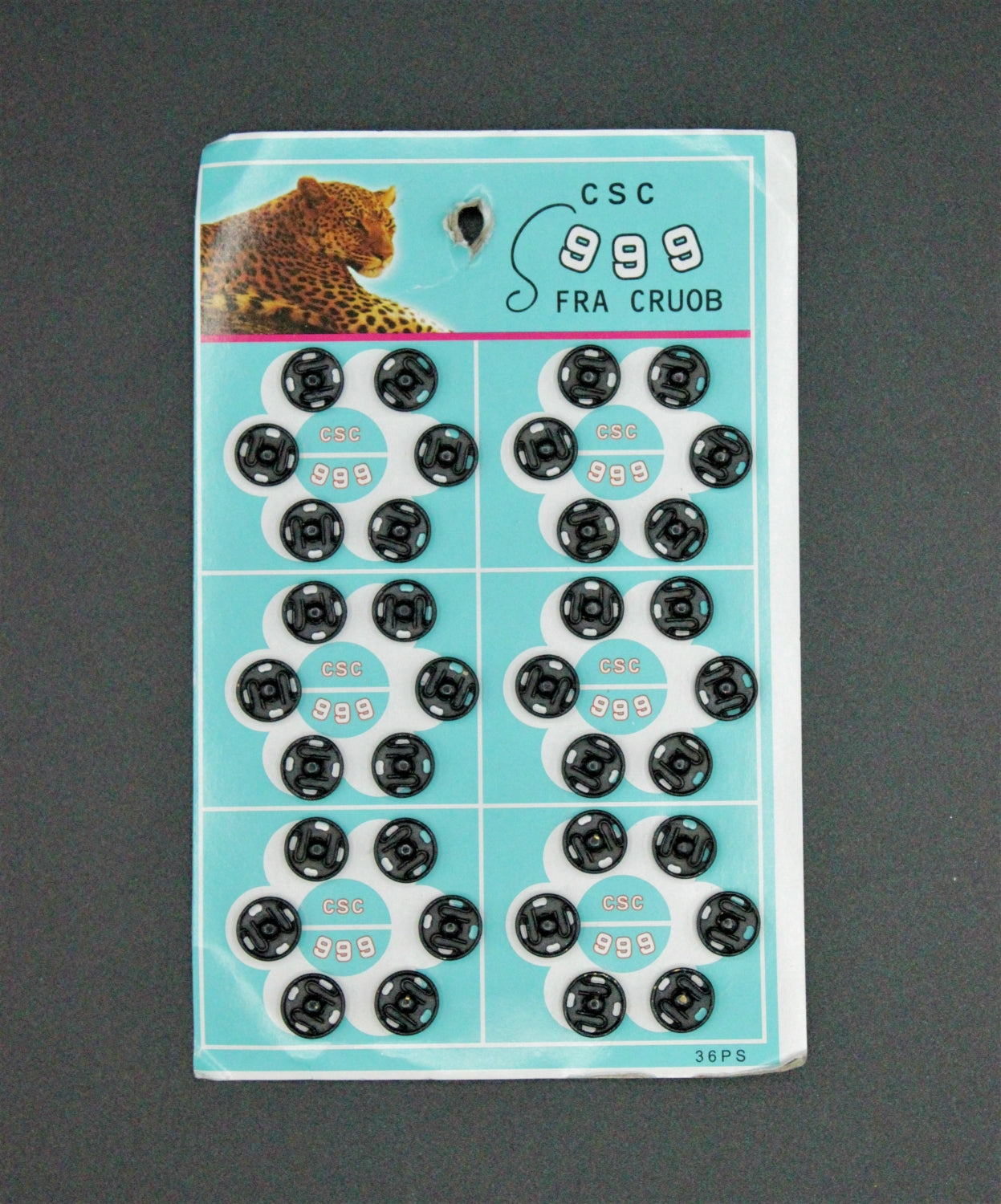 Capse Metalice 9mm, Negru, 36buc