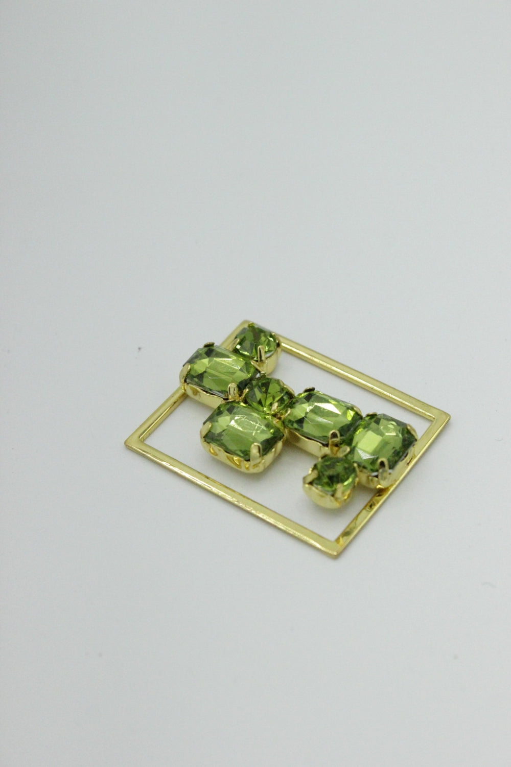 Catarama Metalica 2.50cm, Auriu Cu Verde