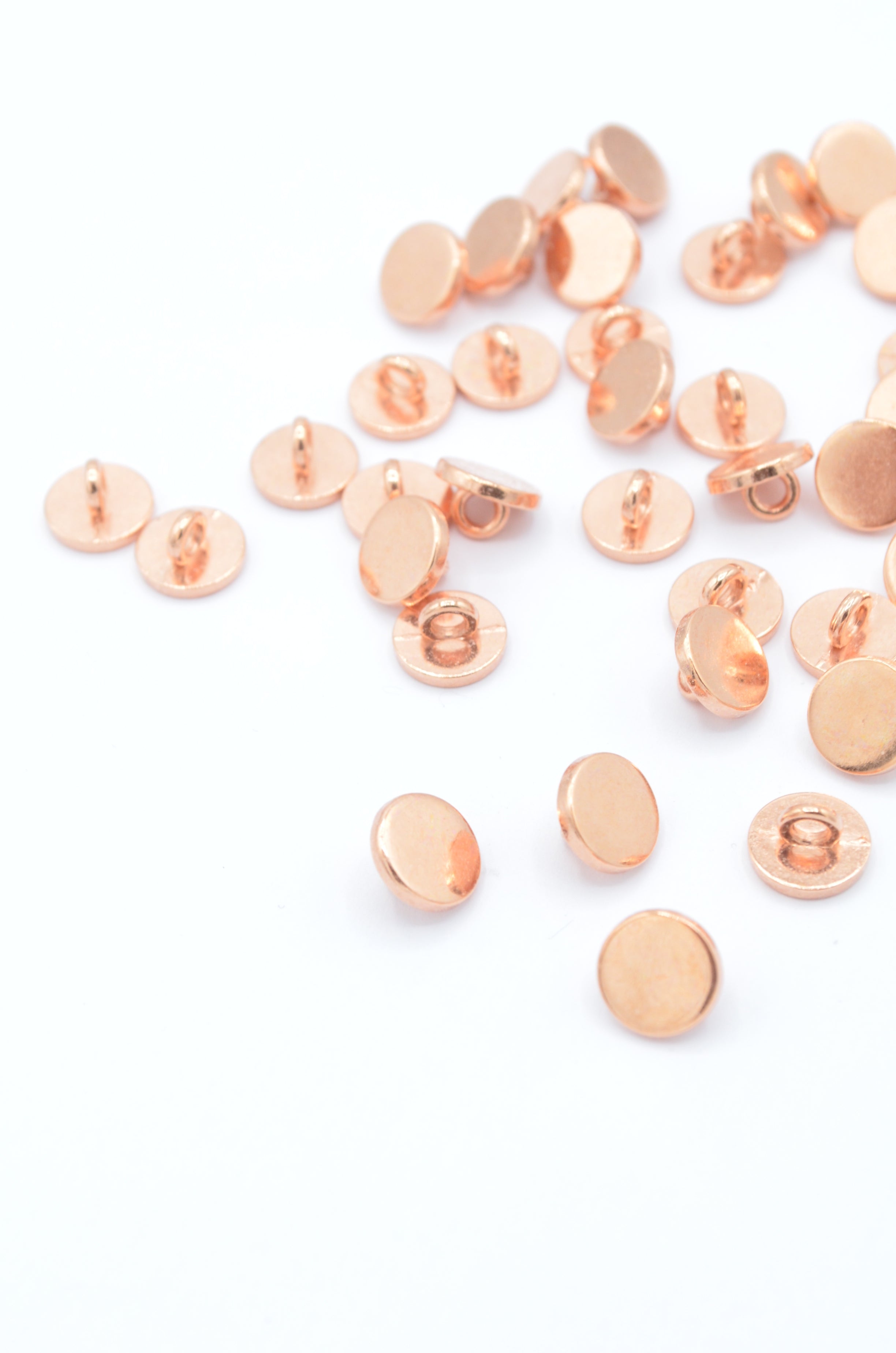 Nasturi Metalici 9mm, Auriu Roze 