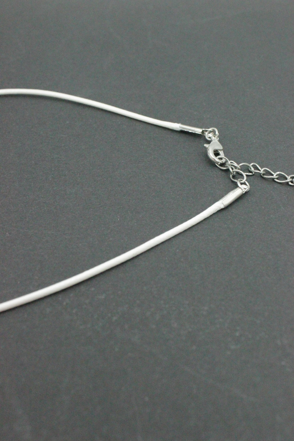 Colier Din Snur Cerat , 45cm, Alb