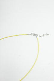 Colier Din Snur Cerat , 45cm, Galben