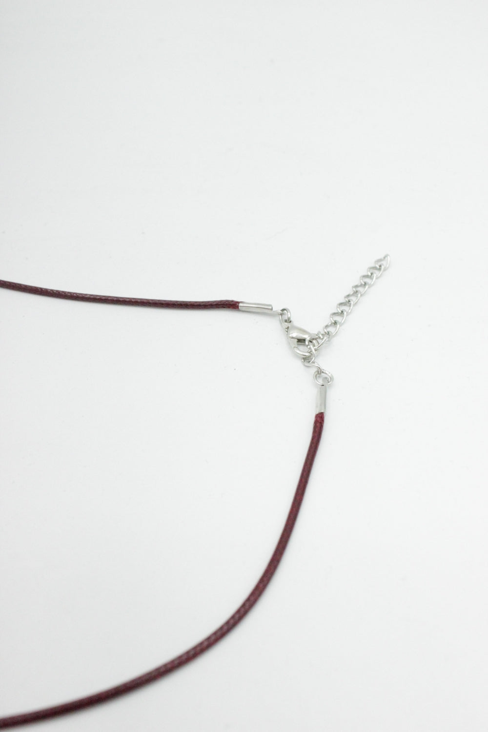 Colier Din Snur Cerat , 45cm, Grena