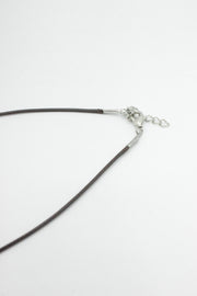 Colier Din Snur Cerat , 45cm, Maro