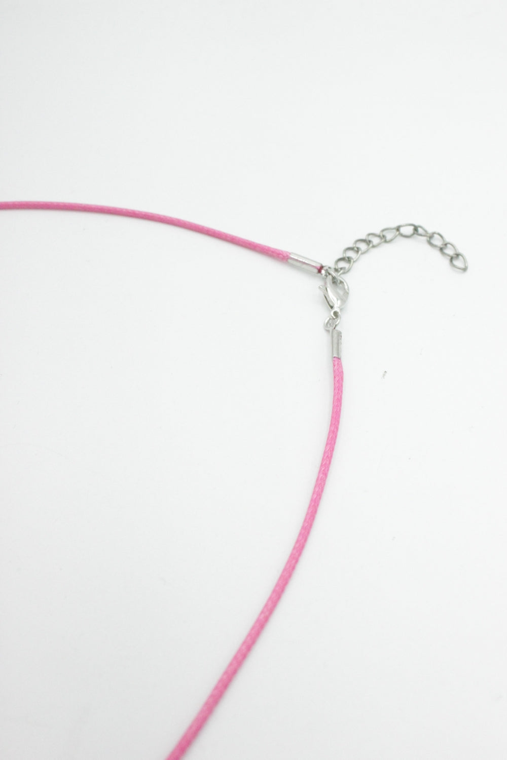 Colier Din Snur Cerat , 45cm, Roz