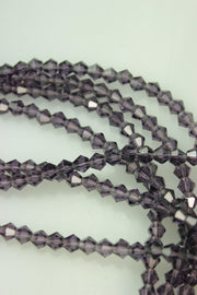 Cristale Biconice, 4mm, (12gr/Sirag), Mov Inchis
