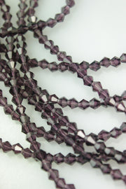 Cristale Biconice, 4mm, (12gr/Sirag), Maro