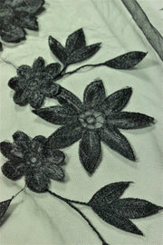 Cupon Broderie Negru, 80x130cm