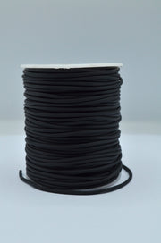 Snur Rotund 2mm Din Cauciuc, Negru
