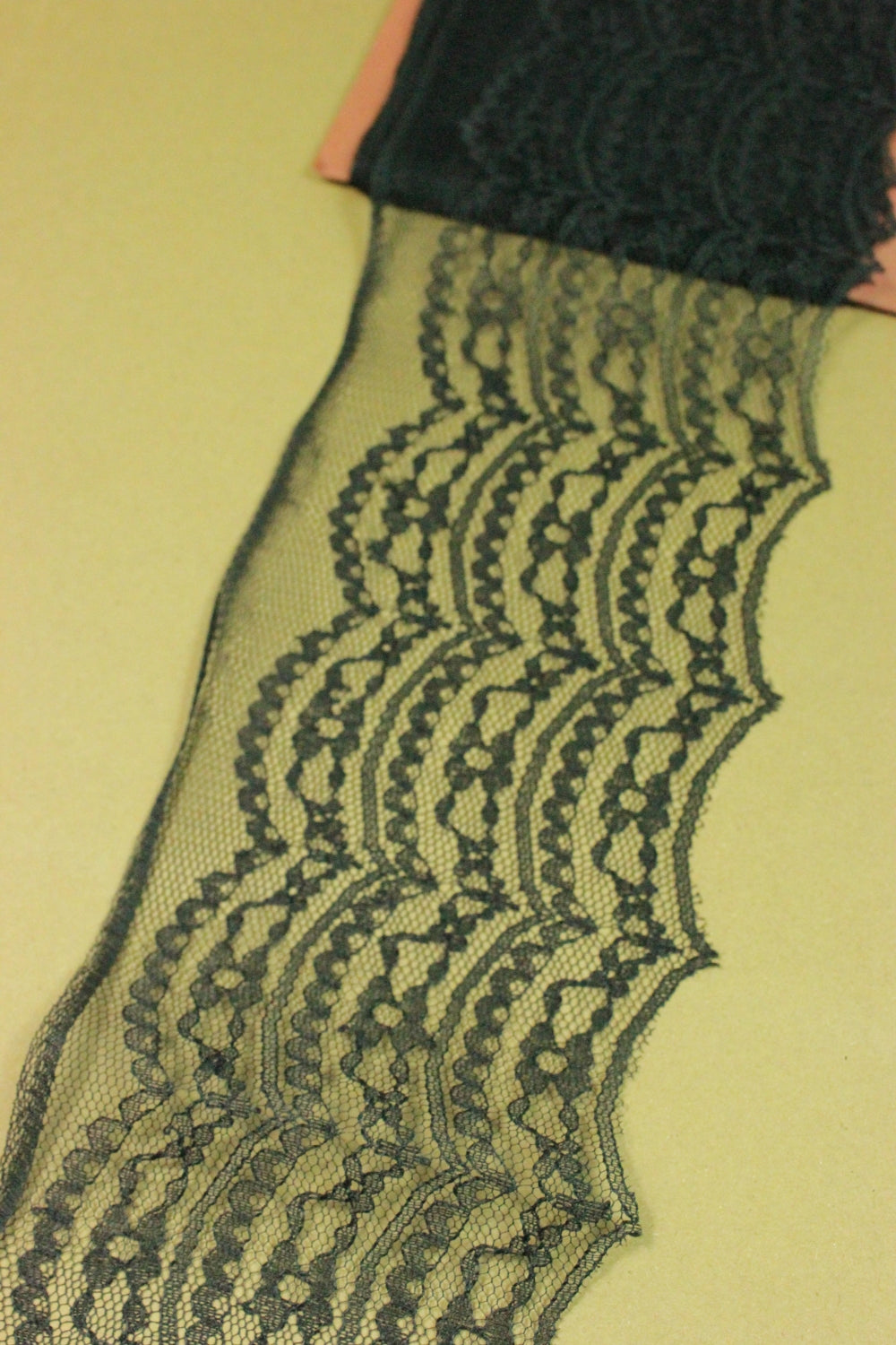 Dantela 10cm, Negru