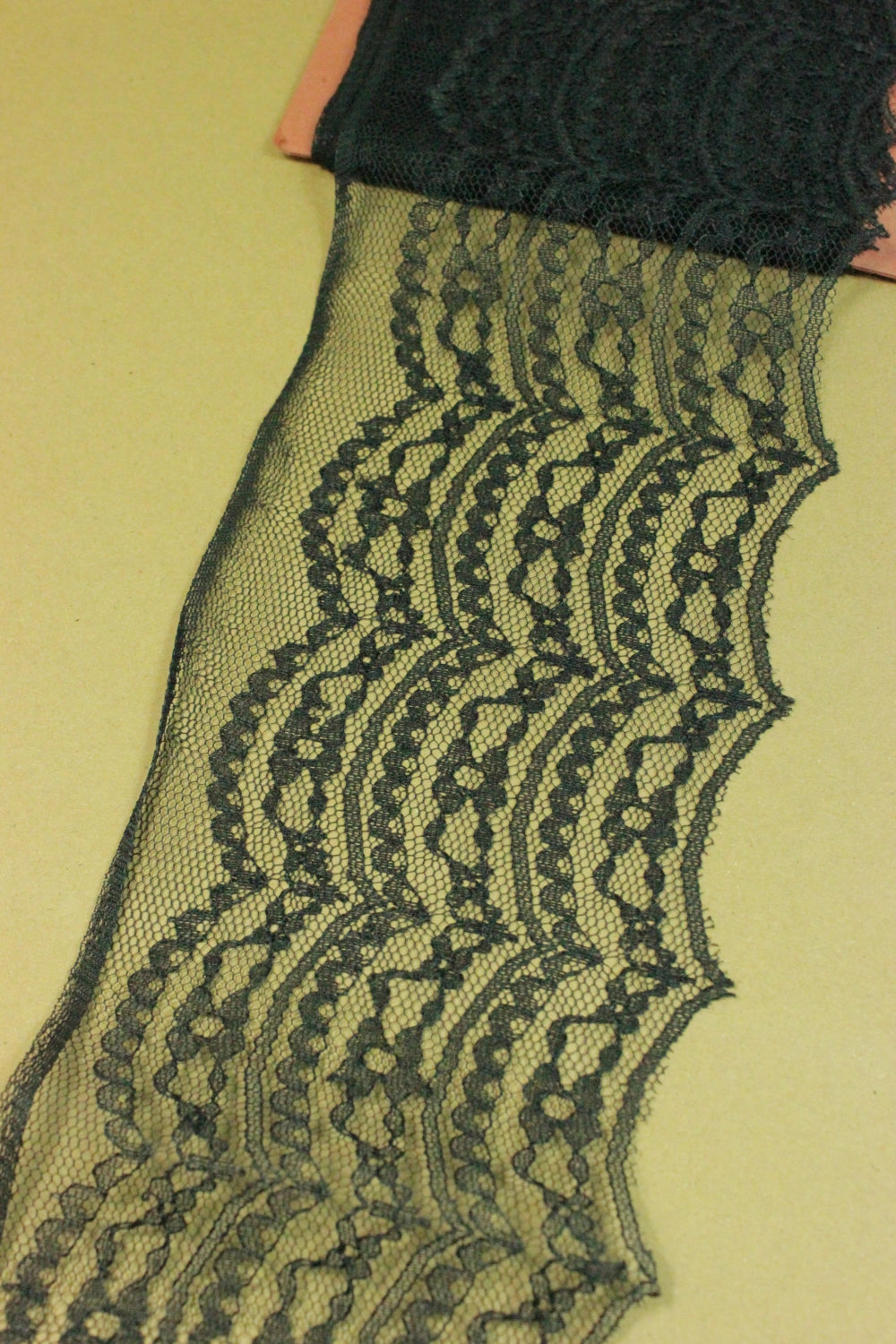 Dantela 10cm, Negru