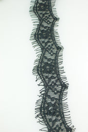 Dantela 4 cm, Negru