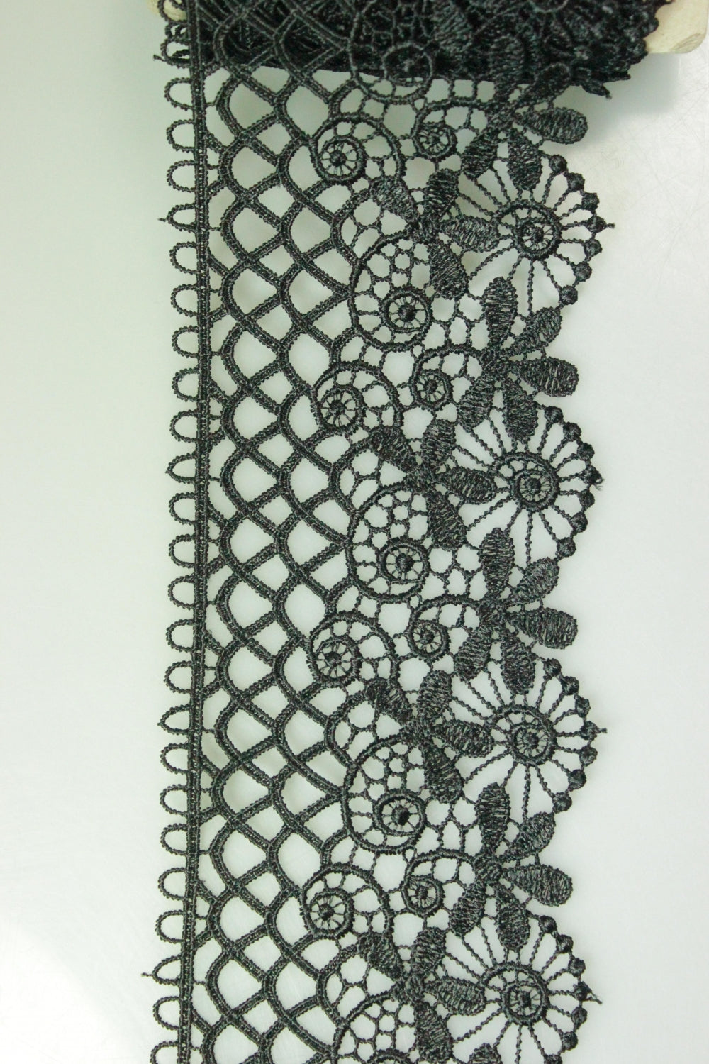 Dantela 90mm, Negru