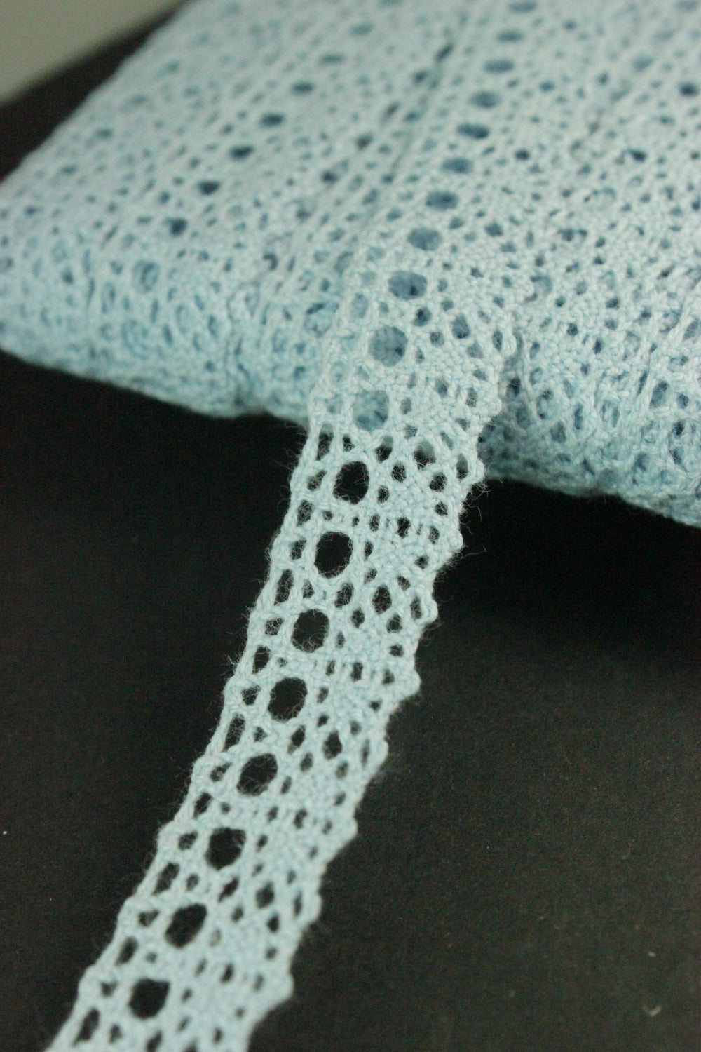 Dantela De Bumbac, 16mm, Bleu