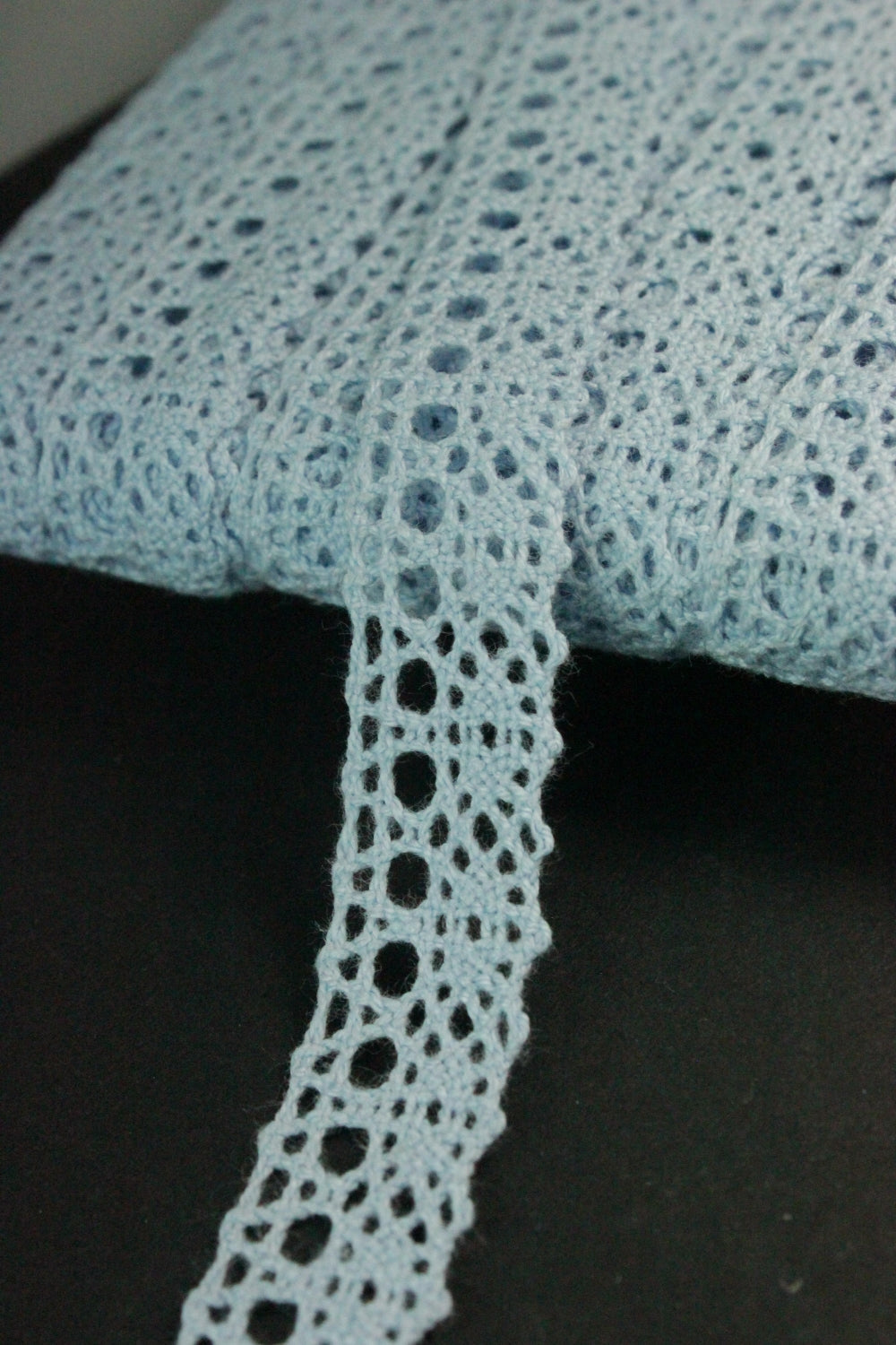 Dantela De Bumbac, 16mm, Bleu