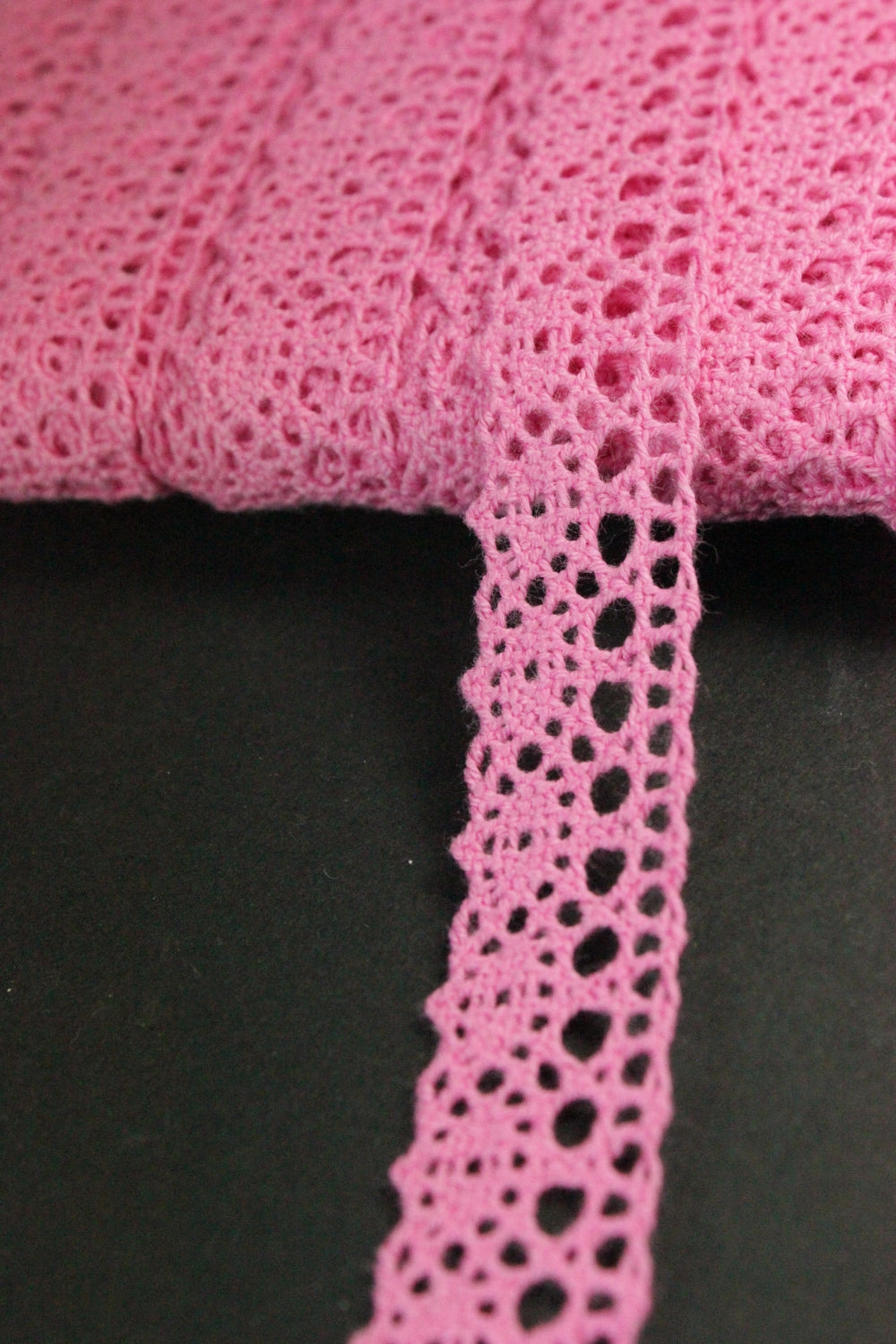 Dantela De Bumbac, 16mm, Fucsia