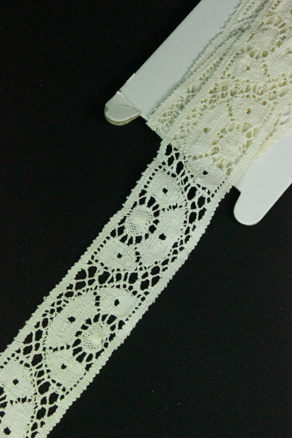 Dantela De Bumbac 40mm, Crem