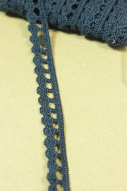 Dantela De Bumbac Bleumarin, 10mm