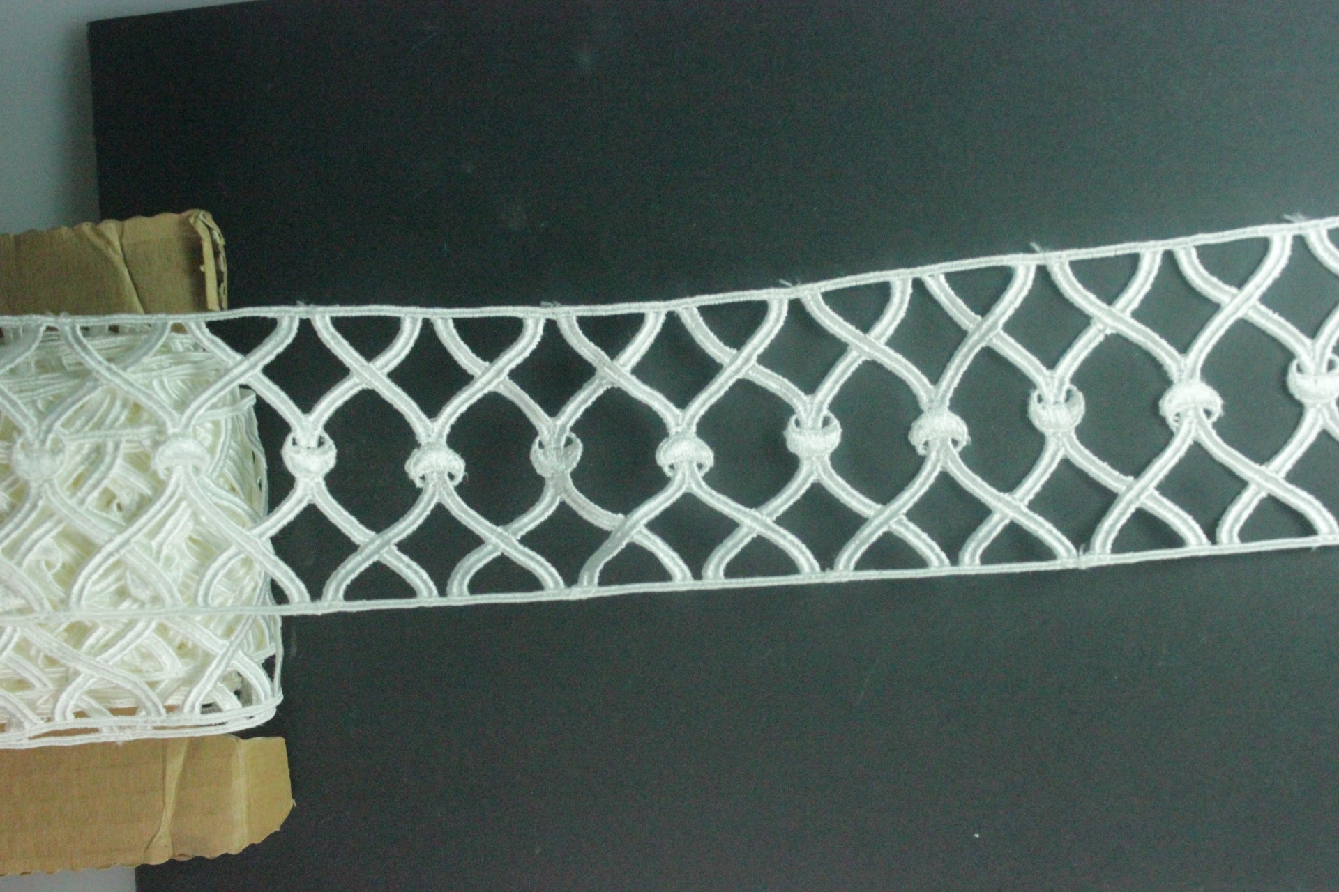 Dantela De Bumbac Ivoire, 7cm