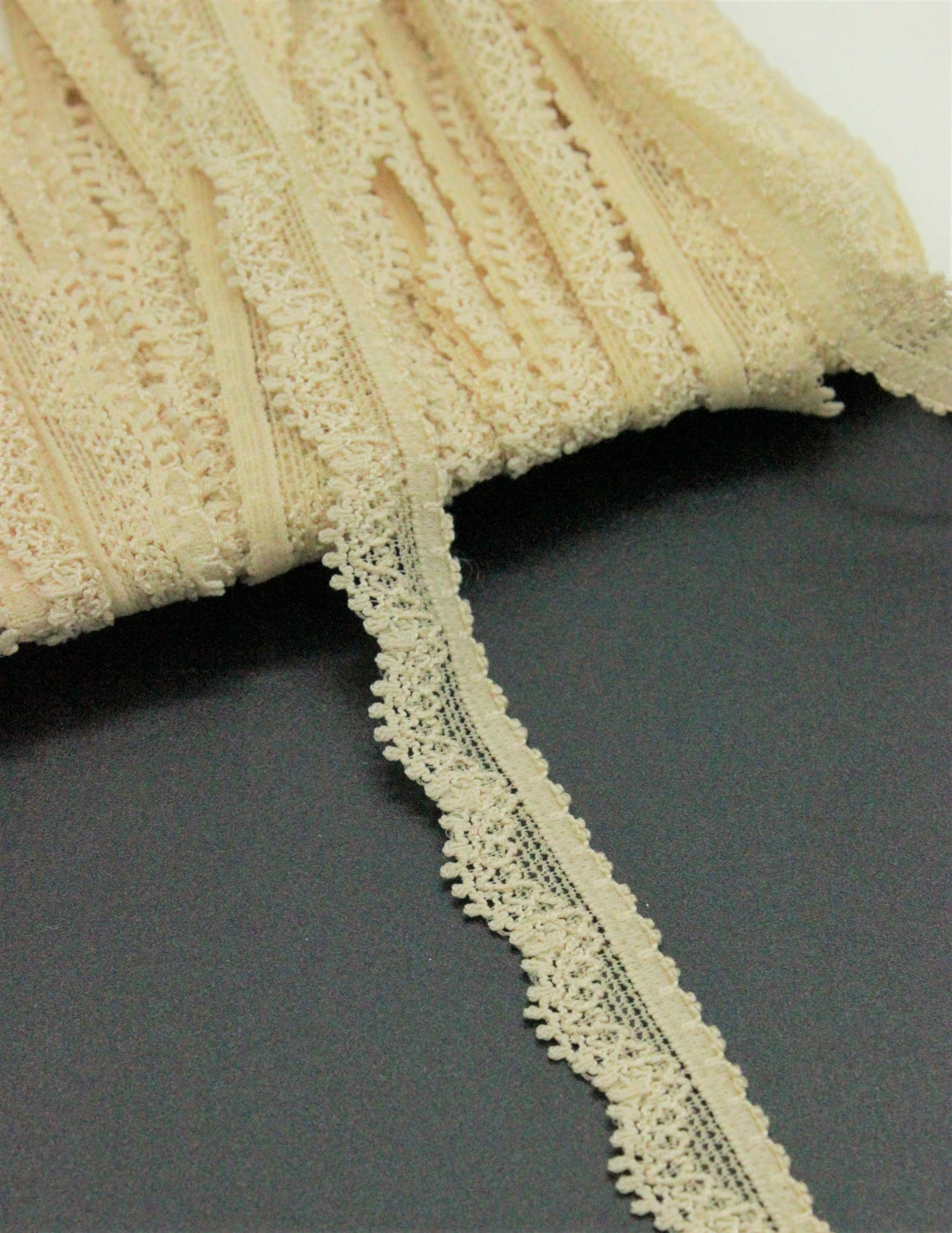 Dantela Elastica, 14mm, Bej