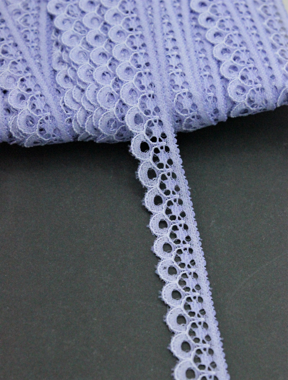 Dantela Elastica, 15mm, Lila Lavanda