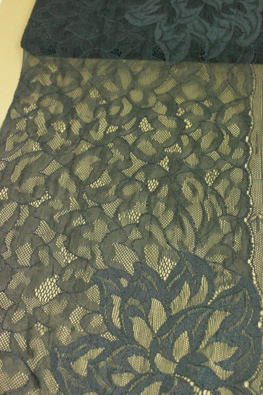 Dantela Elastica 24cm, Gri Inchis
