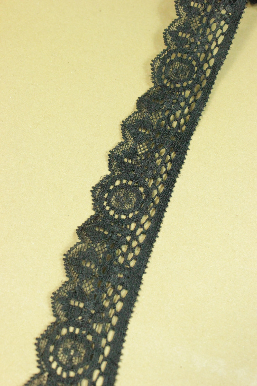 Dantela Elastica 30mm, Negru