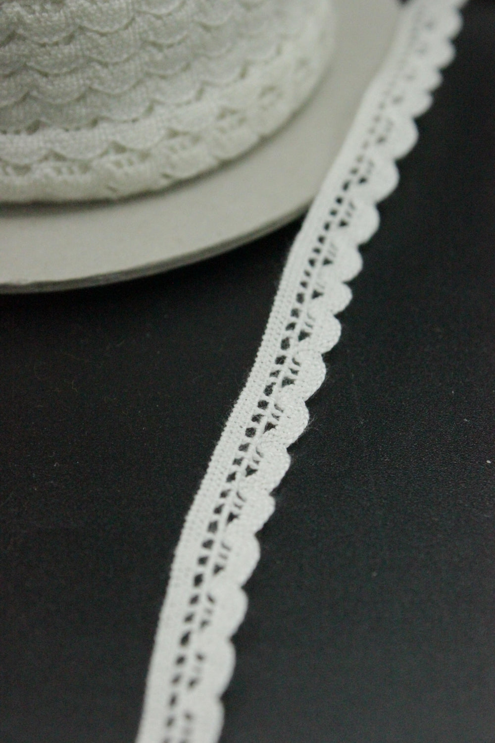 Dantela Elastica, alb, 8mm