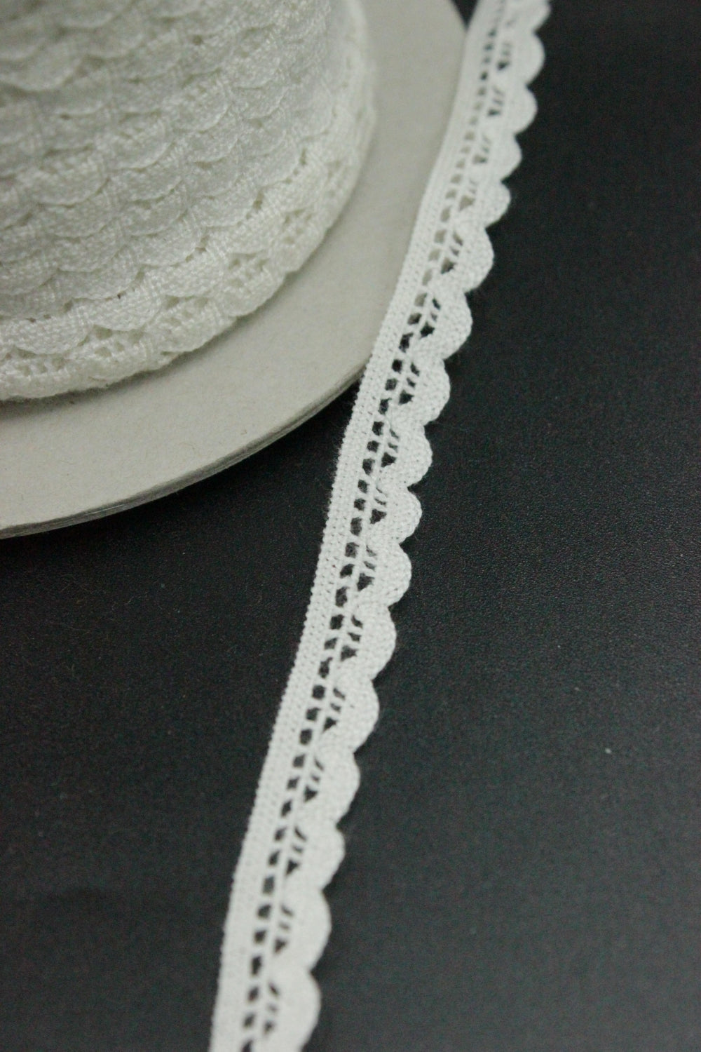 Dantela Elastica, alb, 8mm