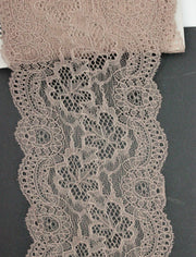 Dantela Fina Usor Elastica, 13cm, Roz Prafuit