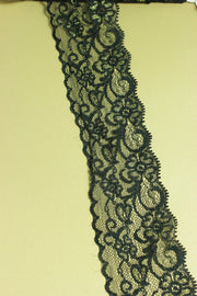 Dantela Neagra Cu Auriu, 50mm