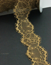 Dantela Tip Chantilly, Bucata de 300x5cm,Bej