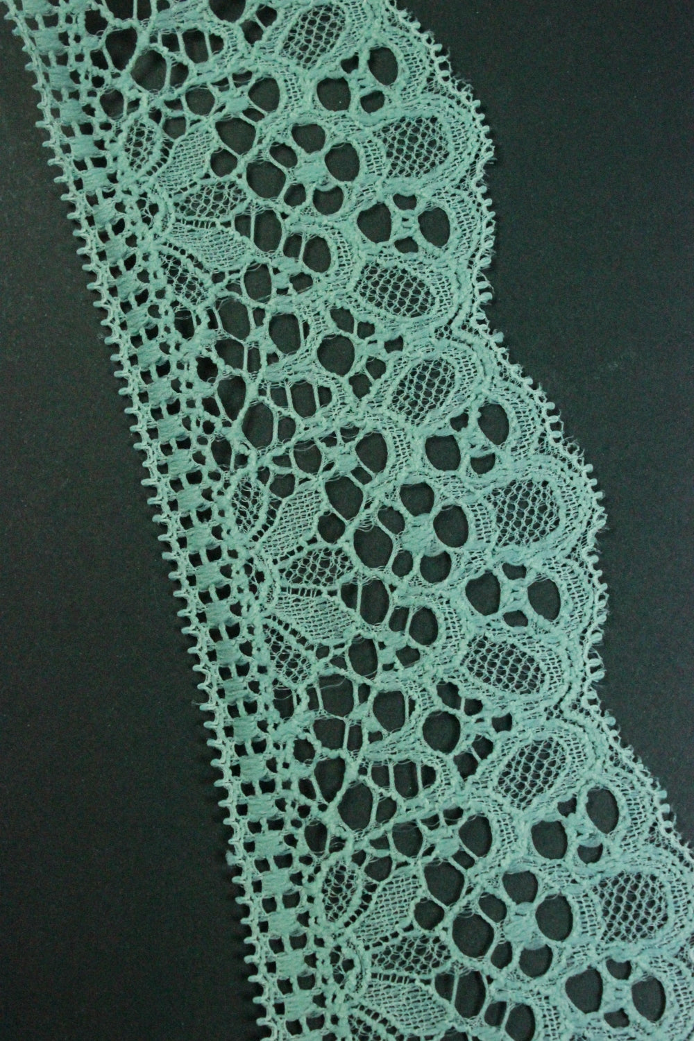 Dantela Usor Elastica, 65mm, Verde Menta