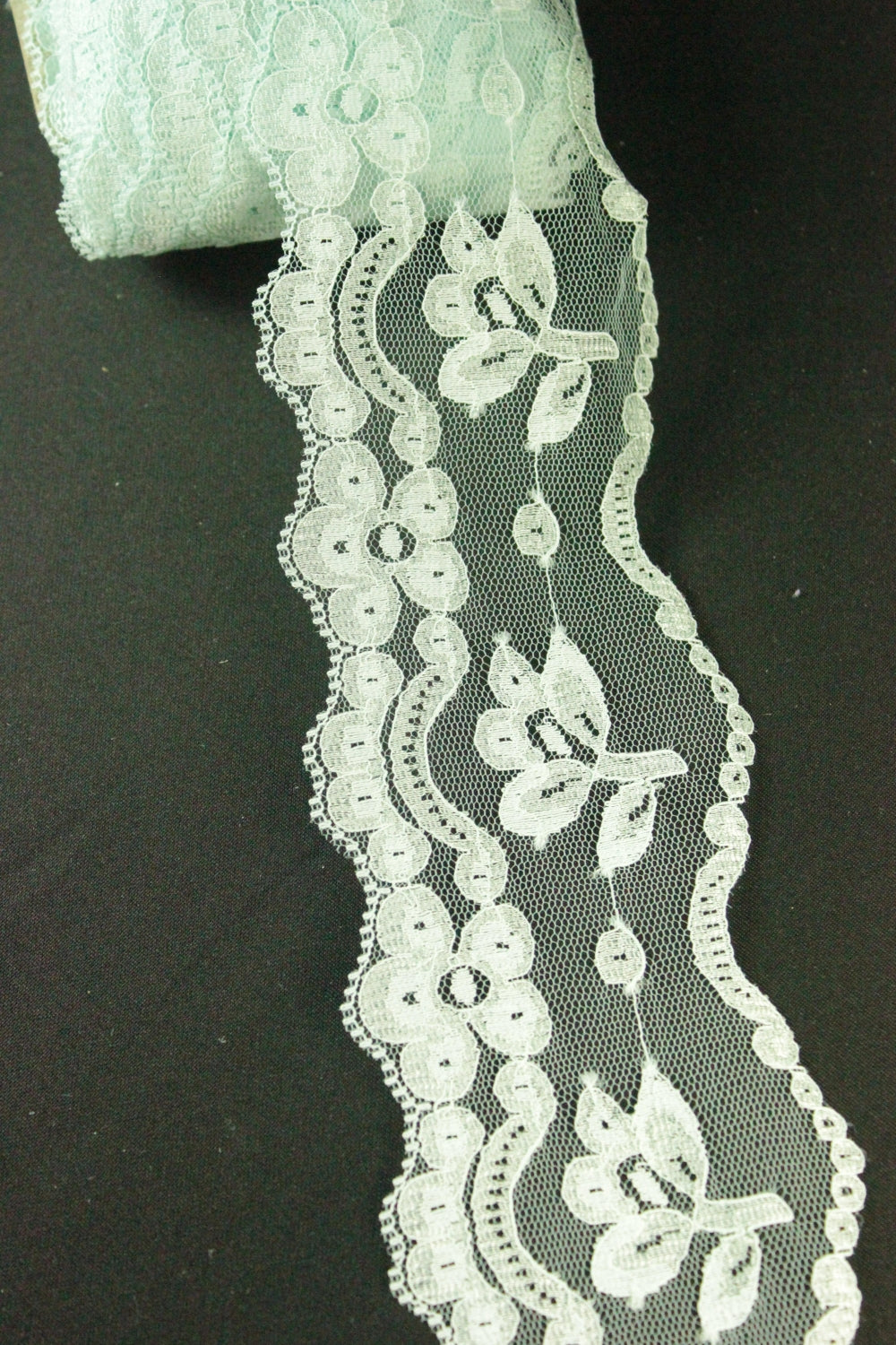 Dantela Verde Menta, 7cm