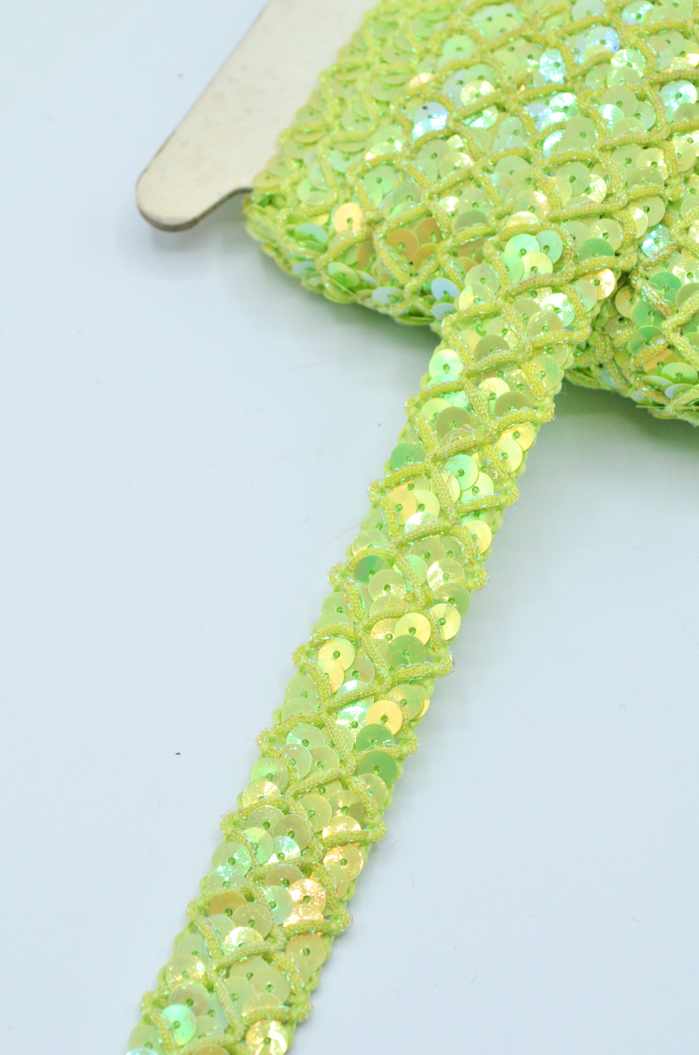 Pasmanterie Cu Paiete, 20mm, Verde