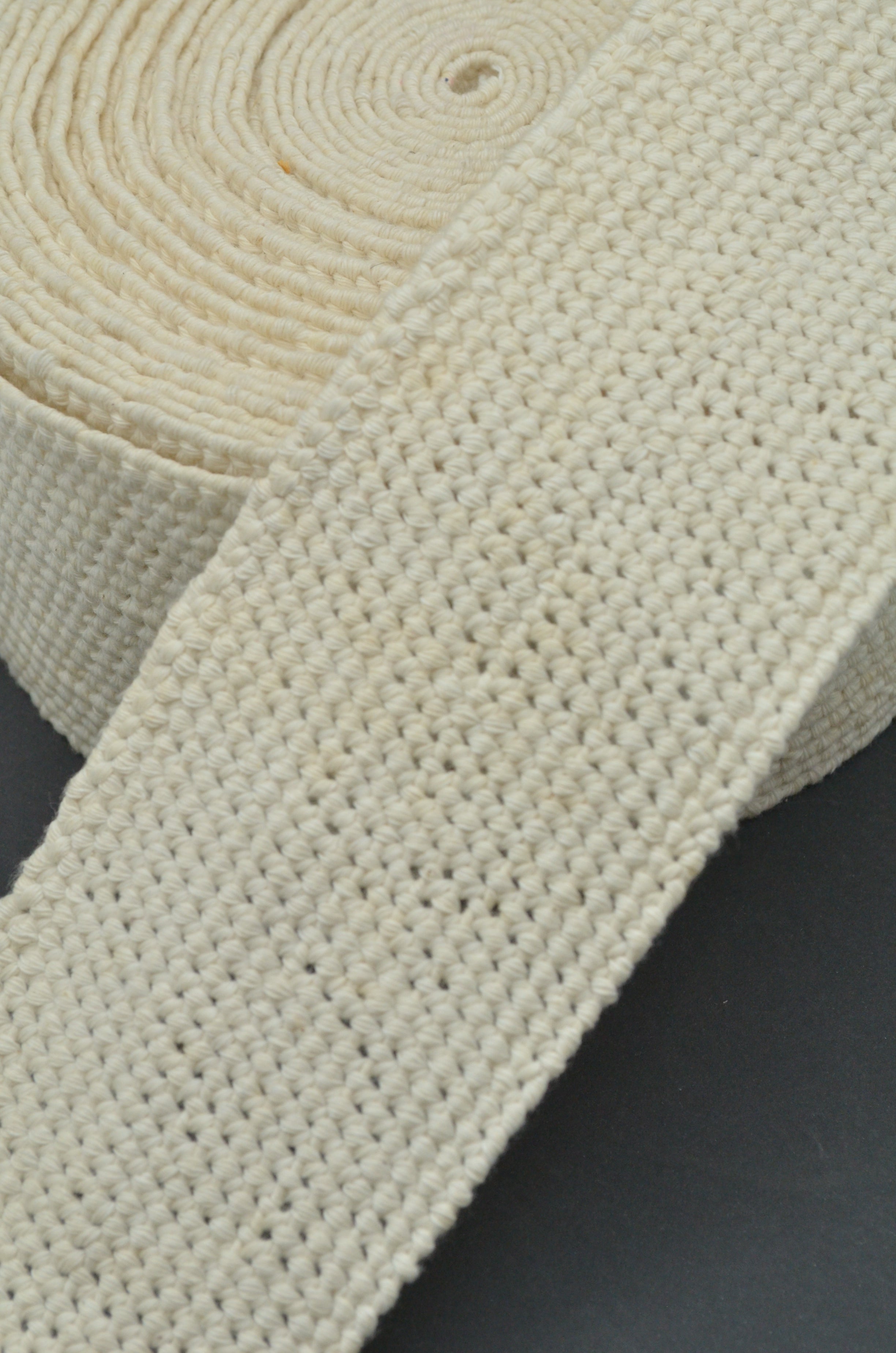 Banda De Bumbac Usor Rigida 7.50cm, Bej Deschis