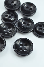 Nasturi De Plastic 25mm, Negru
