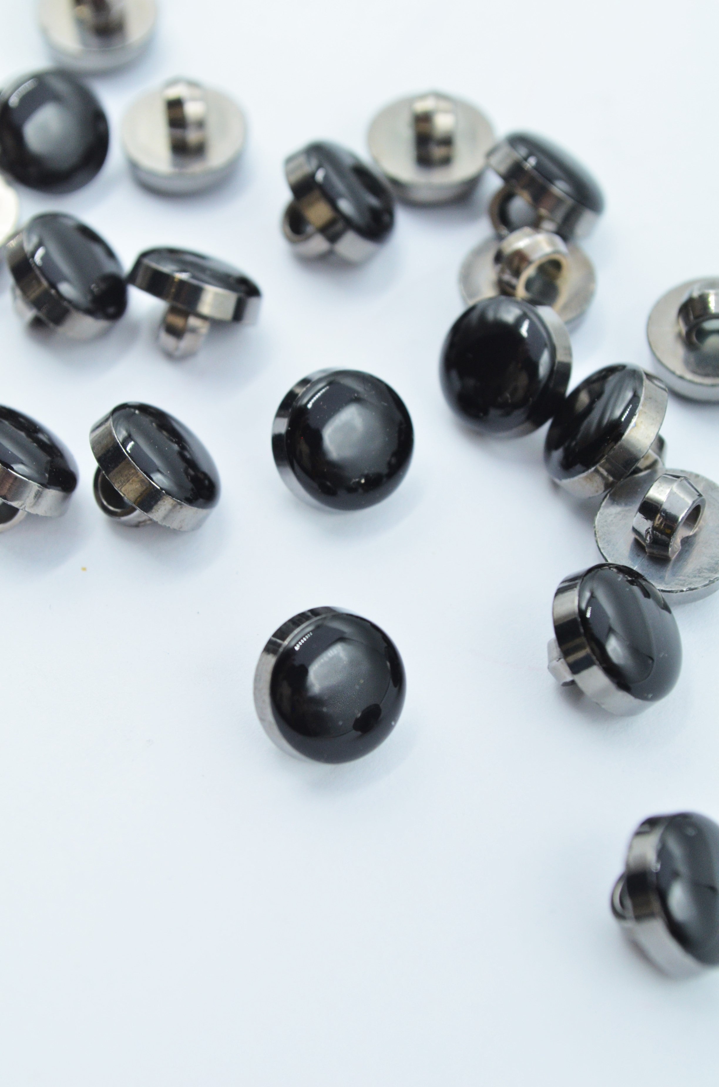 Nasturi De Plastic 10mm, Negru